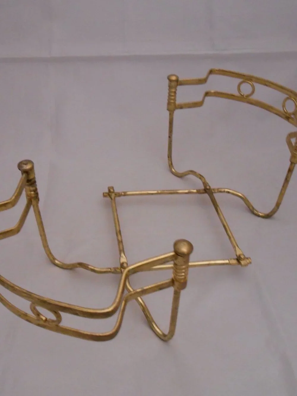 Vintage Brass Casserole Dish Holder, Expandable, Serving/Dining, Kitchen, Gold